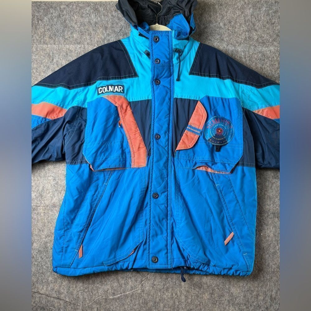 Colmar Super Mecpor Mens Outdoor Mountain Snow Hooded Vintage Ski Jacket Size 42